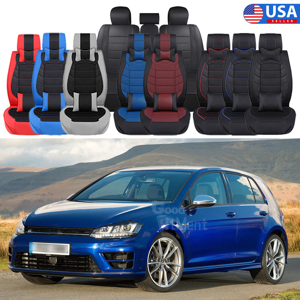 VW Golf GTI 2000-2019 Full Leather 5-Seat Car Cover Set Front & Rear