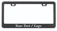 Custom Stainless Steel license plate frame with Laser engraved fit nissan