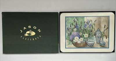 Jason place mat  6点セット Set of 6 Jason Placemats Flower Lavender Basket Porcelain Ware