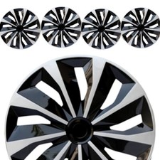 4pc Universal Snap-fit Hub Caps 15 Inch All-season Protection For Hub Wheels