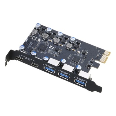 PCIe X16 to USB Card 10Gbps 4 Port PCIE Expansion Card PC Internal USB