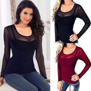 black sheer mesh top