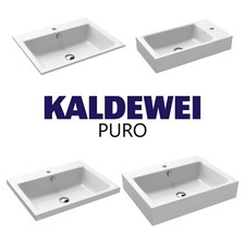 Waschbecken Kaldewei Puro Stahlemaille Waschtisch wei&szlig; PerlEffekt Aufsatz Wand