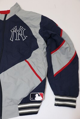 Supreme New York Yankees Track Jacket Size Medium - Grey/Blue/Red