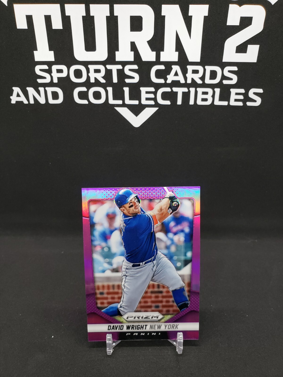 2014 Prizm David Wright Purple Prizm #43/99 No. 70 Nee York Mets