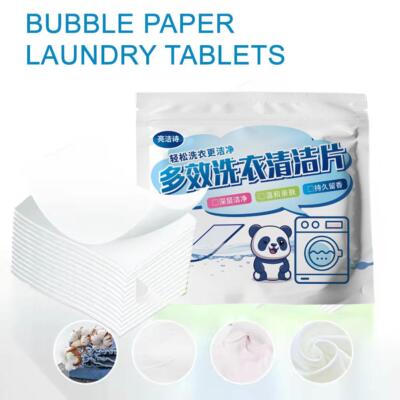 30Pcs Laundry Detergent Sheets, Washing Sheet Earth Eco-friendly Space B9R3