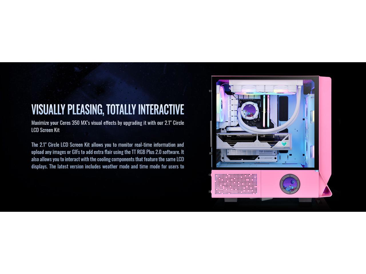 Корпус Thermaltake Ceres 350 MX Bubble Pink Mid Tower ATX 3 предустановленных модуля ARGB Fa