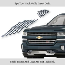 Fits 2016-2018 Chevy Silverado 1500 Bumper Stainless Chrome Billet Grille Insert