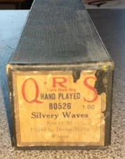 Vintage QRS Player Piano Roll Hand Played "Silvery Waves" Dorian Welch #80526
