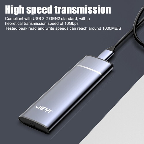 M.2 NVMe 2280 Portable SSD Case Laptop Phone External Enclosure SSD Adapter-j - Afbeelding 11 van 12