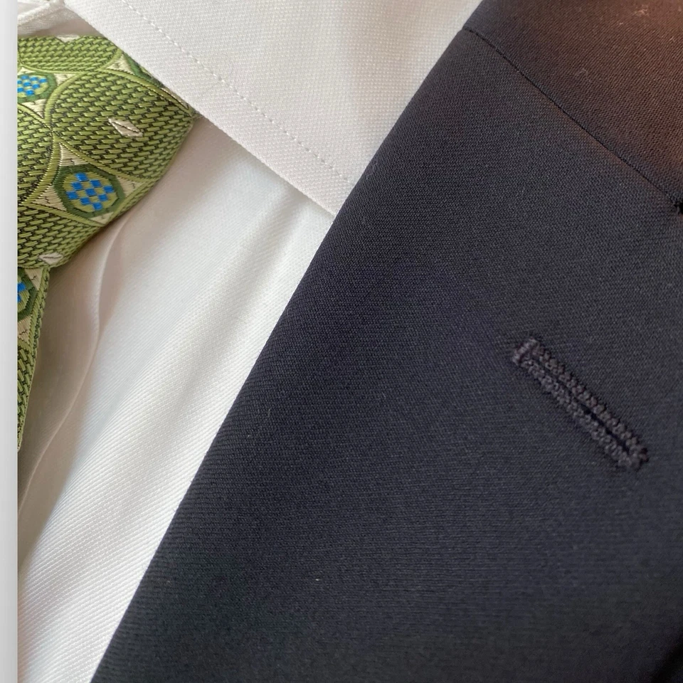 Traje Chaqueta Hombre Colección Signature Donald Trump 42L Azul Lana Blazer Foto 3 de 4