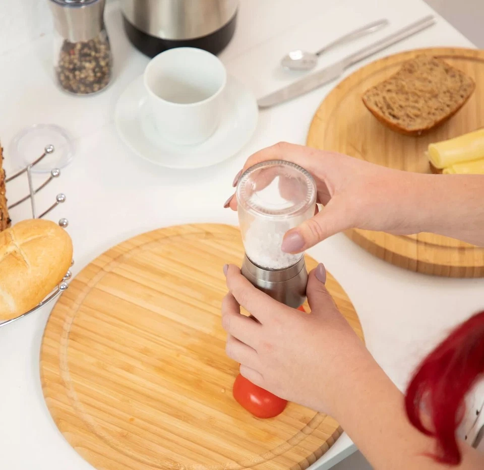 Macina pepe manuali Macinapepe in vetro Tritatutto manuale Dosatore spezie - Immagine 3 di 4