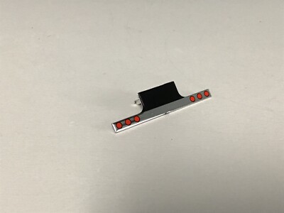 BLACK & CHROME DCP 1/64 PETERBILT TAIL PIECE W/ 3 RED LIGHTS EACH SIDE