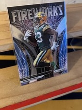 Aaron Jones 2021 Panini Prizm #F-4 Fireworks Football