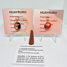 AMULETO HUAYRURO DE DINERO SUERTE PROTECCION GRATIS INCIENSO INTRUCCIONES 1PC