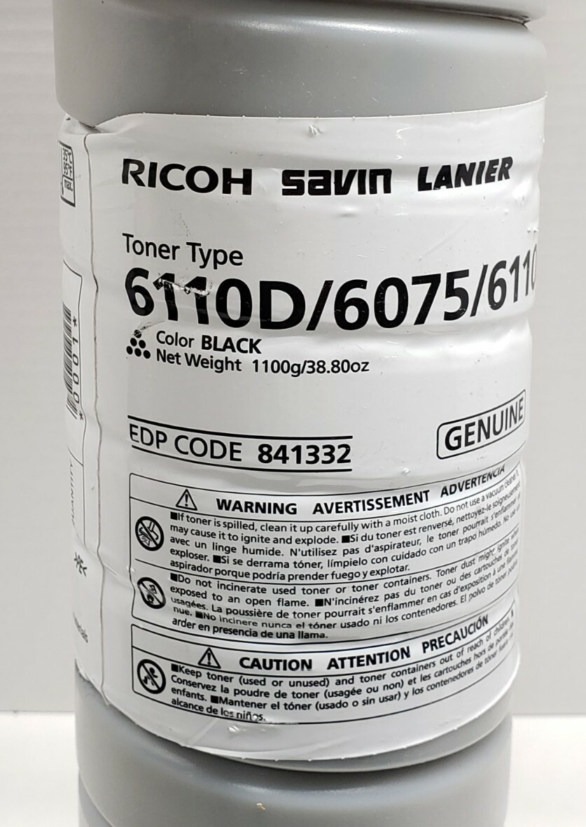 Genuine Ricoh 841332 Type 6110D / 6075 / 6110D Black Toner Printer