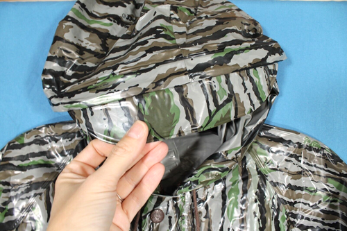 REALTREE CAMOUFLAGE Snap/Zip HOODED Rain Jacket/Overall Bib HUNTING SET Sz L - Picture 7 of 14