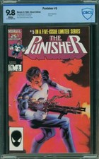 Punisher Limited #5 CBCS 9.8 Marvel 1986 WHITE! Free CGC Sized Mylar! 423 1 cm