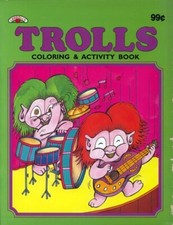 Trolls coloring book RARE UNUSED