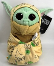 Disney Babies Star Wars GROGU Baby 10" Plush Blanket Hooded Pouch 2023 NEW