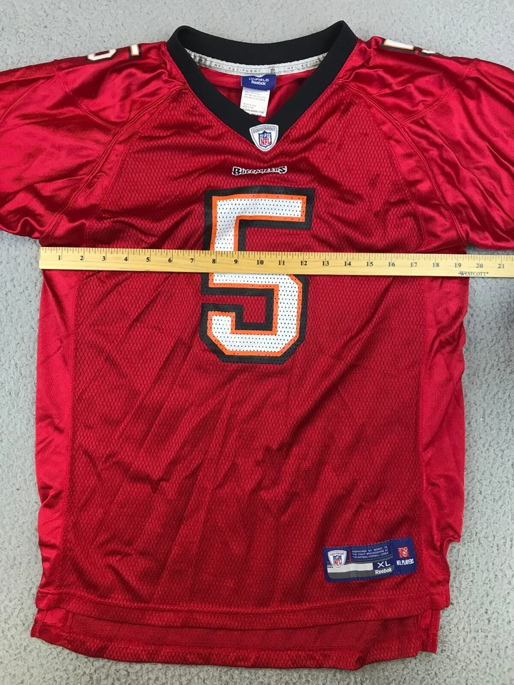 Camiseta deportiva juvenil Tampa Bay Buccaneers Freeman 5 XL 18-20 roja manga corta NFL Reebok Foto 2 de 4
