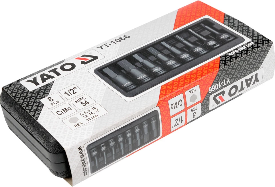 Schlagschrauber 1/2“ Nuß Innensechskant Inbus 6 Kant Satz 8 Tlg. - Bild 4 von 4