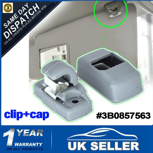 Sun Visor Clips For VW Transporter T4 T5 Amrok Beetle Bora Caddy Eos