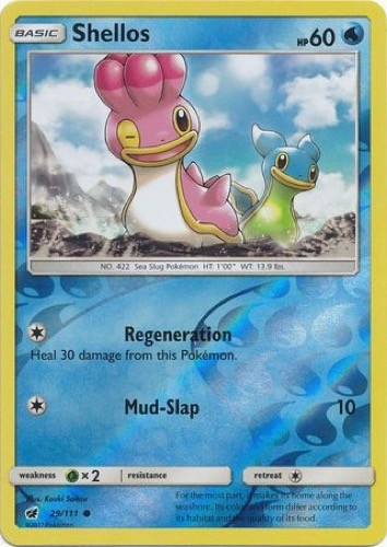Shellos (Crimson Invasion 29/111) - Common (Reverse Foil)