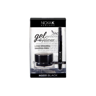NK Gel Eyeliner langanhaltender wischfreier Pinsel enthalten schwarz | dunkelbraun