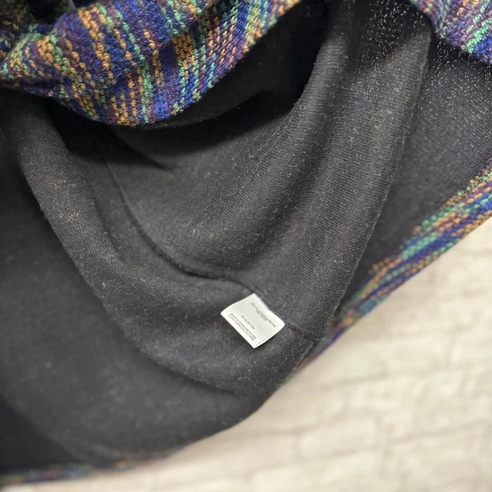 ModCloth Multicolor Drinks by the Fire Sweater Coat Women’s Sz Small Green Blue - Image 4 of 4