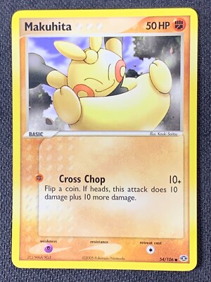 Makuhita 54/106 Common Ex Emerald Pokemon Card  Non Holo 2005