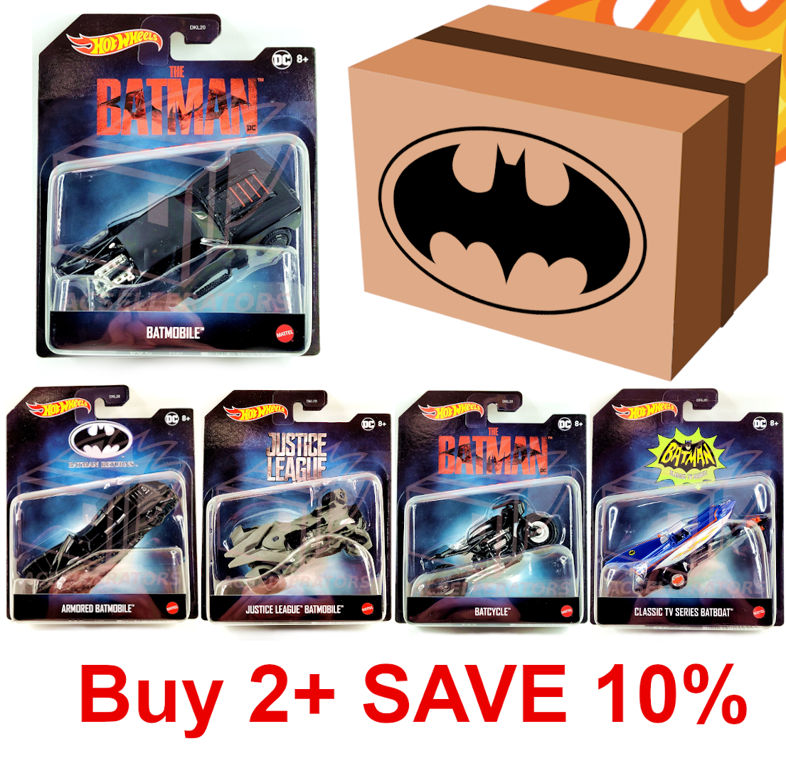 🔥 Hot Wheels 🦇 BATMAN 🦇 Batmobile Batcycle 1:50 YOU PICK