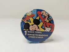 New DIsney Jr. Mickey Mouse Magic Towel - 100% Cotton  11"x11" Expands In Water