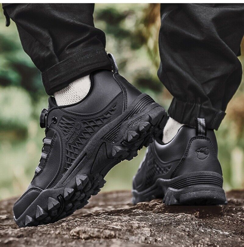 Men Outdoor Hiking Shoes Trekking Shoes Sneakers PU Leather Non Slip Plus Size