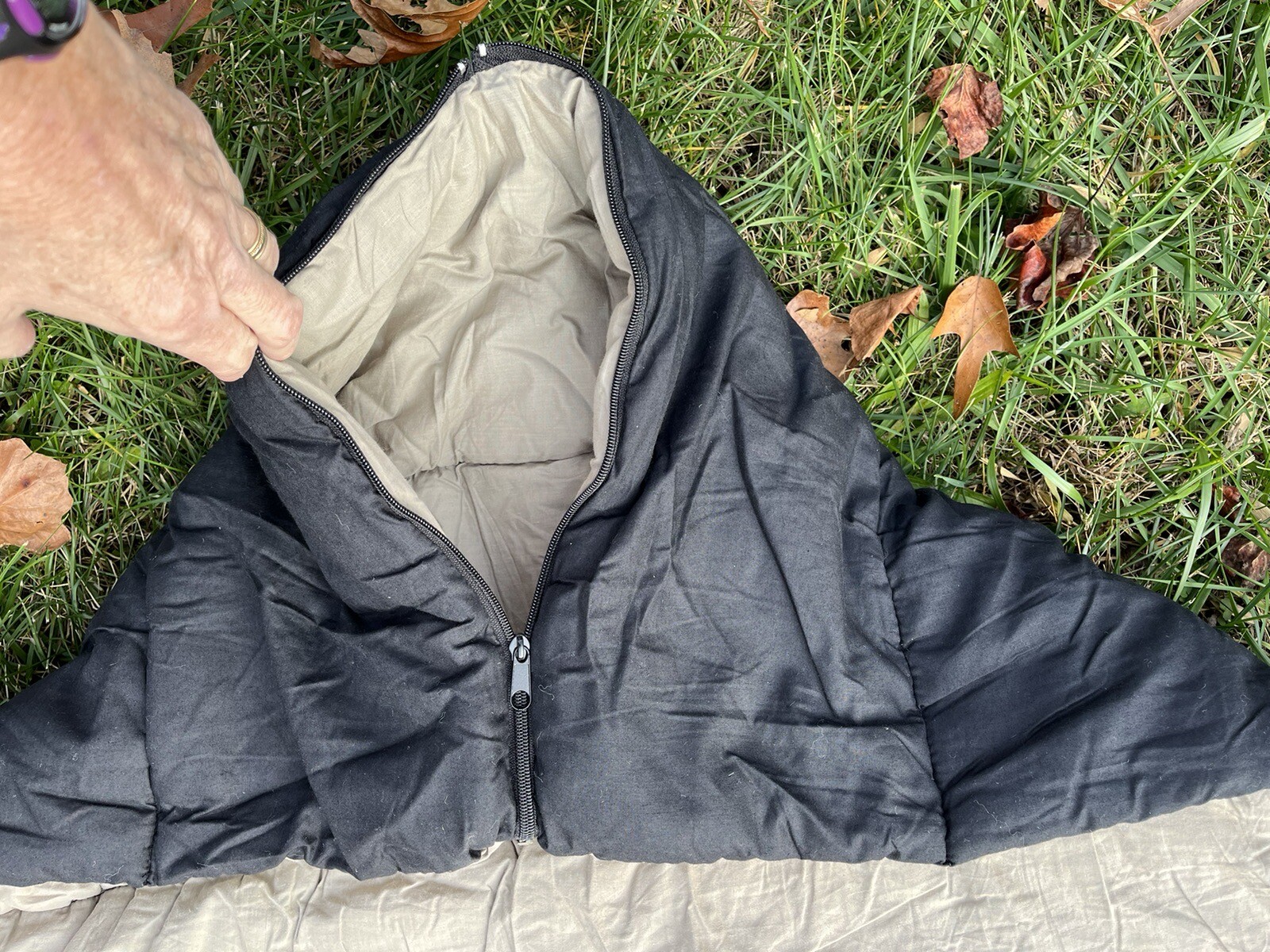 Eddie Bauer Sleeping Bag, Rectangular, 90" x 33", Black eBay