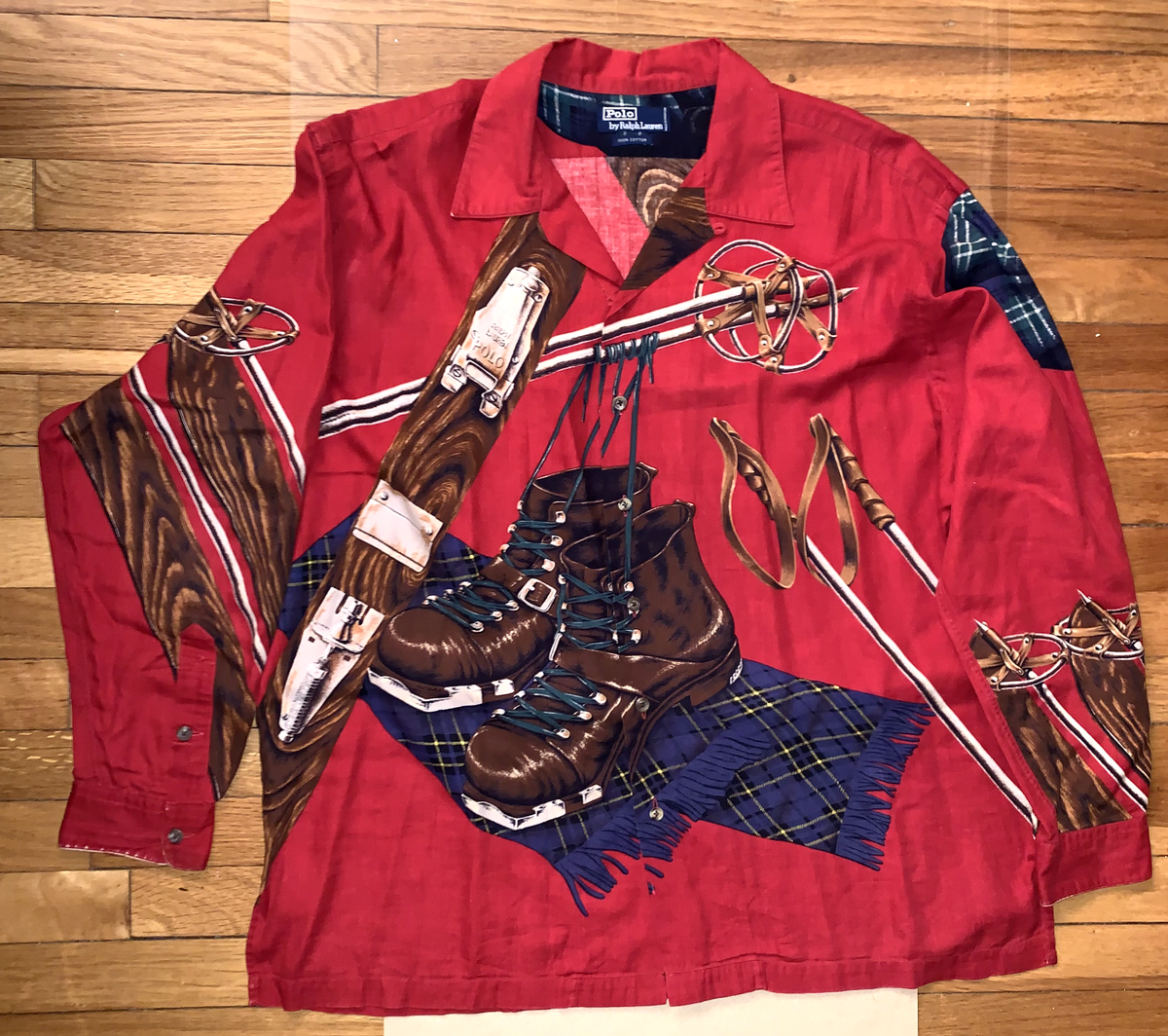 Vintage Polo Ralph Lauren Shirt Mens XL Red 1992 Cross Vintage Polo Ralph Lauren Shirt Mens XL Red 1992 Cross