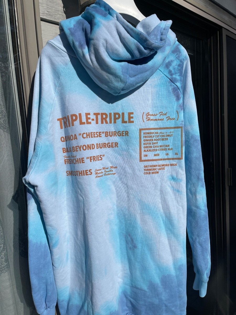 RARE Baja East Tie Dye Hoodie SWEATSHIRT Unisex NWOT