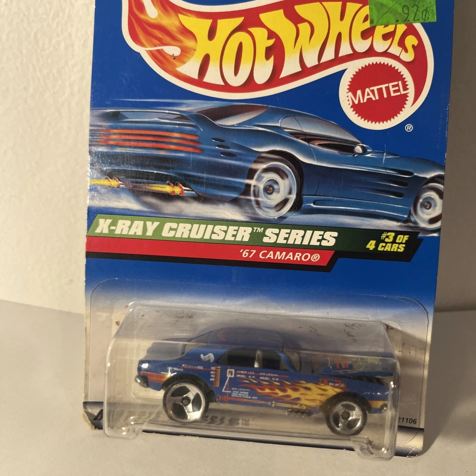 1999 Hot Wheels #947 X-Ray Cruiser Series 1/4 '67 CAMARO Blue w/3 Sp Variation - Image 3 of 4