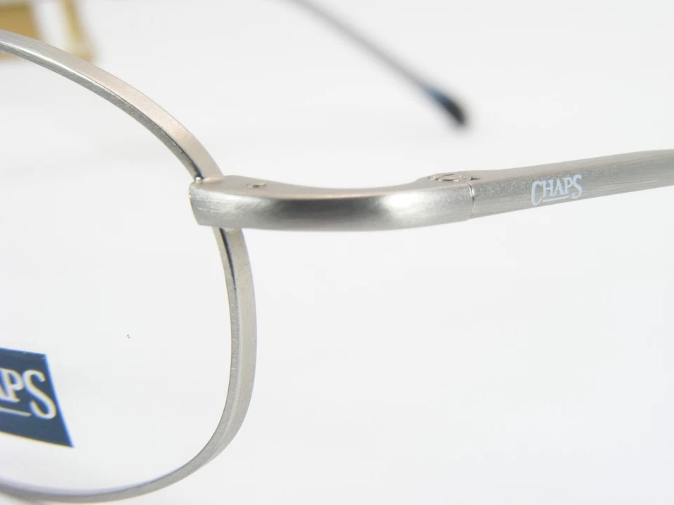 Vintage CHAPS Ralph Lauren 137 0TG3 Cepillo Plata Gafas 47-21-140 mm Foto 4 de 4