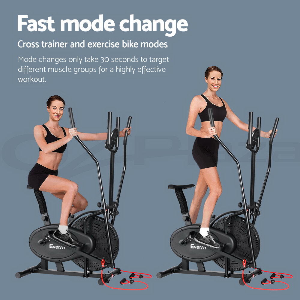 Elliptical Cross Exercise Bike Versus Elliptical Powertrain 2-in-1  Elliptical Cross Trainer And Exercise Bike BIG W