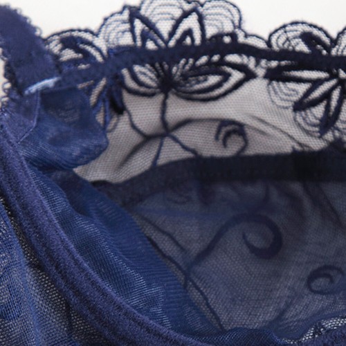 Ladies Bras Set Ultra-thin Non Padded Underwired Brassiere Sissy Sexy Lingerie - Picture 11 of 37