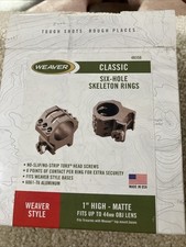 weaver scope rings 1 inch High