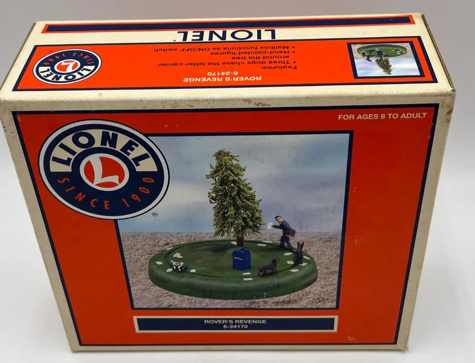 Lionel 6-24170 Rover’s Revenge Animated Dogs Chase Mailman O Gauge New NIB HTF - Image 4 of 4