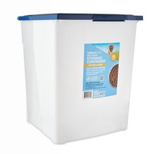 Heavy-Duty 50lb Extra Large Dry Pet Food Container w/ Locking Lid Dog Cat Supply