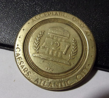 CAESARS HOTEL CASINO $2 TWO DOLLAR GAMING SLOT TOKEN - Atlantic City, N.J.