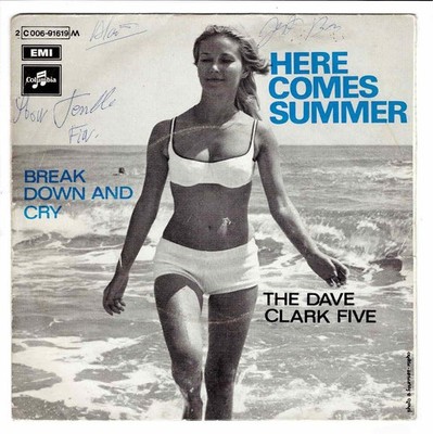 The DAVE CLARK FIVE Here comes summer 7'' SP 45 Touren