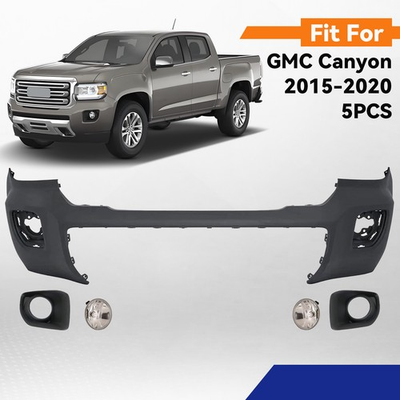 #ad Front Bumper Cover W Fog Lamp Light Bezel Assembly For 2015 2020 GMC Canyon 5pcs $313.99