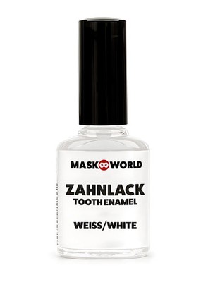 Zahnlack weiß - Profi-Schminkzubehör für spektakuläre Effekte