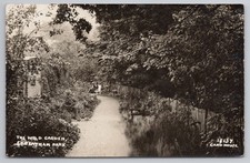 RPPC The Wild Garden STREATHAM PARK, People on Bench, Card House (18137)