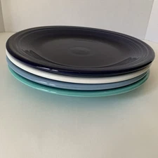 Fiesta Ware Set of 4 Assorted Colors Dinner Plates Made In USA Homer Laughlin